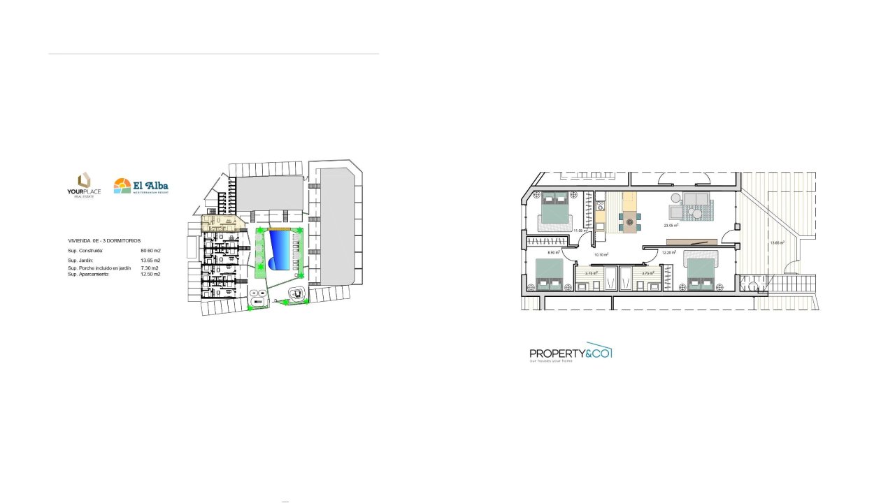 Apartamento en El Alba Rainbow Your Place, Murcia, España 3 dormitorios, 80.6 m2 No. 104346