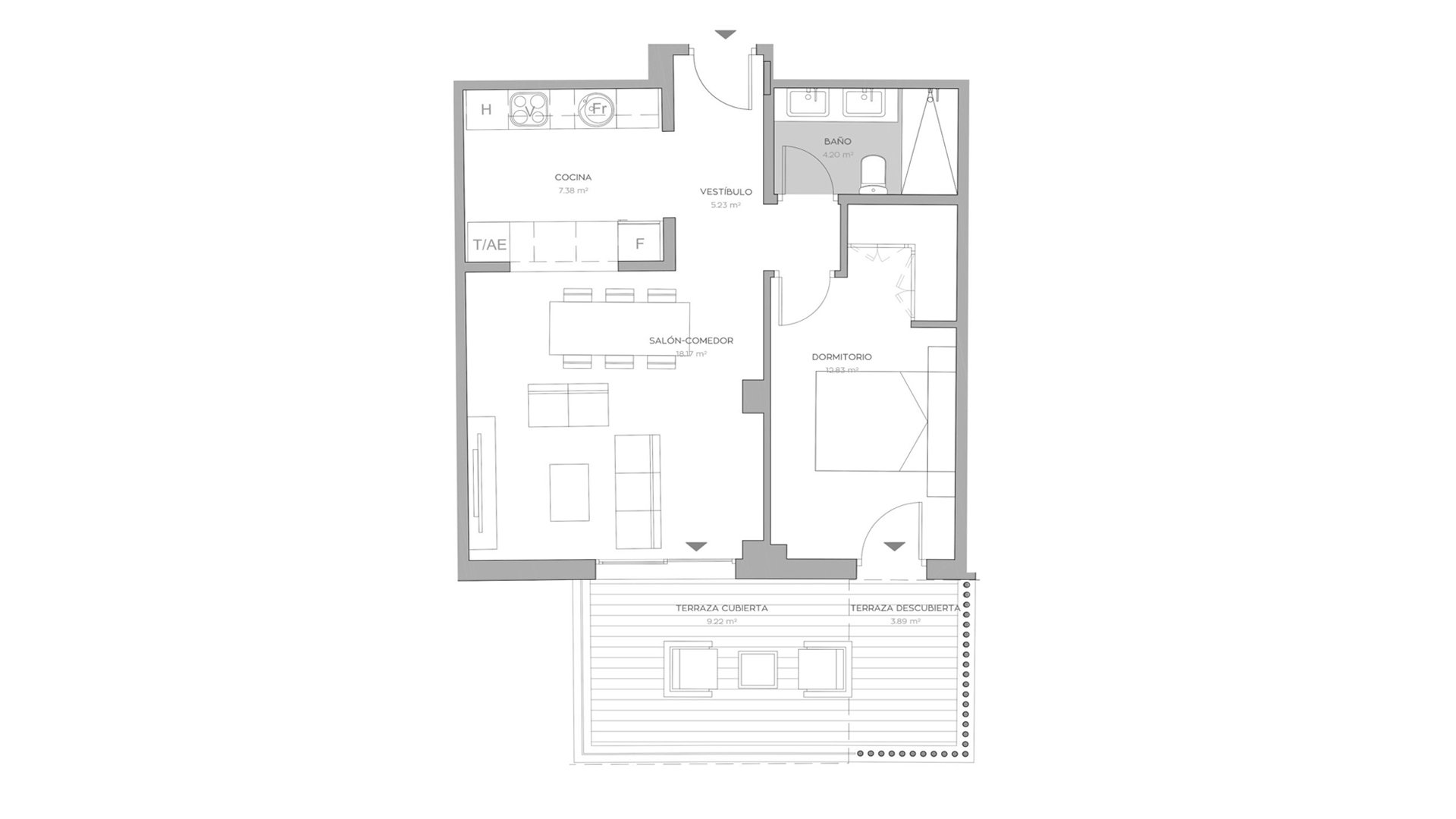 Huoneisto La Reserva de El Limonar, El Limonar, Malaga, Espanja 1 makuuhuone, 48 m2 No. 93669