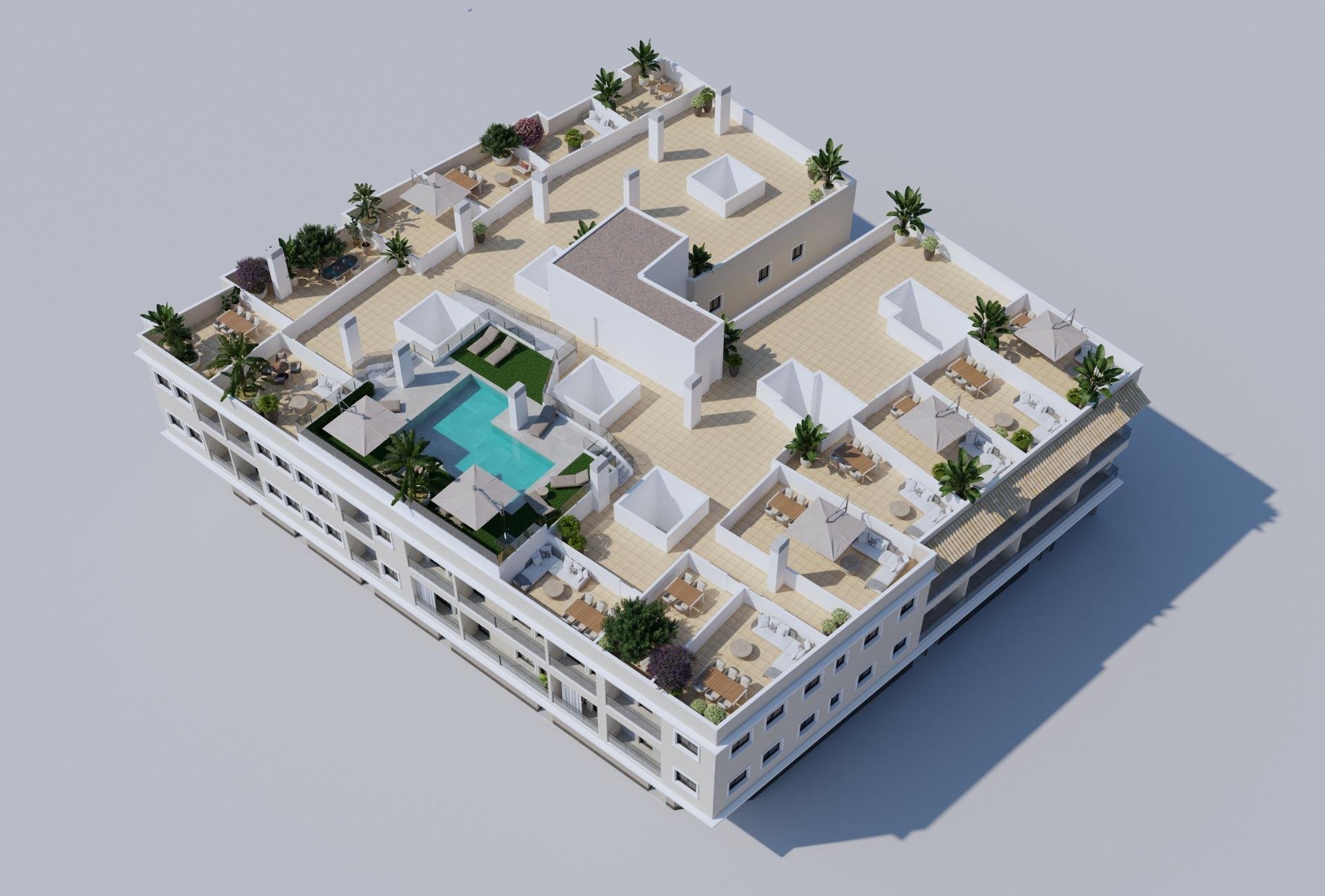 Apartment à Algorfa, Alicante, Espagne 3 chambres, 84 m2 No. 112695
