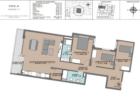 Huoneisto myytävänä Algorfa, Alicante, Espanja, 3 makuuhuonetta, 84 m2 No. 112695 - kuva 12