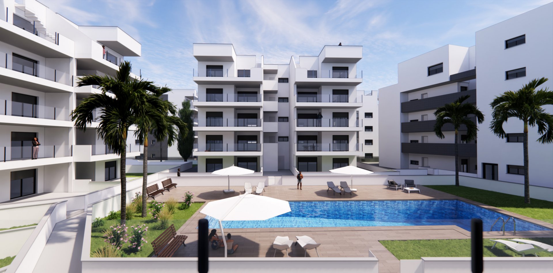 Huoneisto Los Alcazares, Murcia, Espanja 2 makuuhuonetta, 99 m2 No. 84354