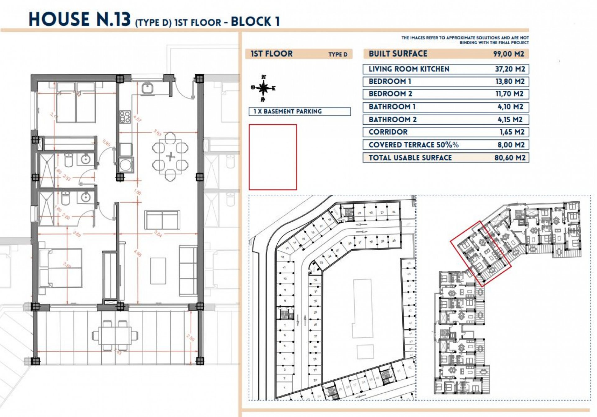 Huoneisto Los Alcazares, Murcia, Espanja 2 makuuhuonetta, 99 m2 No. 84354