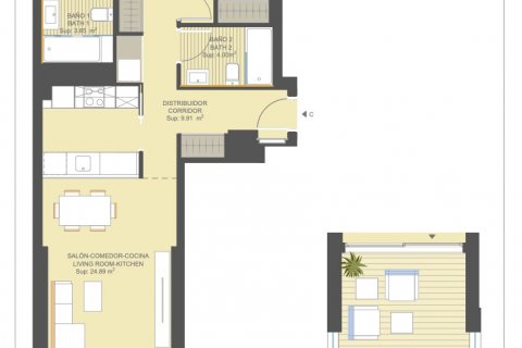 Apartment for sale Campoamor, Alicante, Spain 2 bedrooms, 66 sq.m. No. 95119 - photo 28