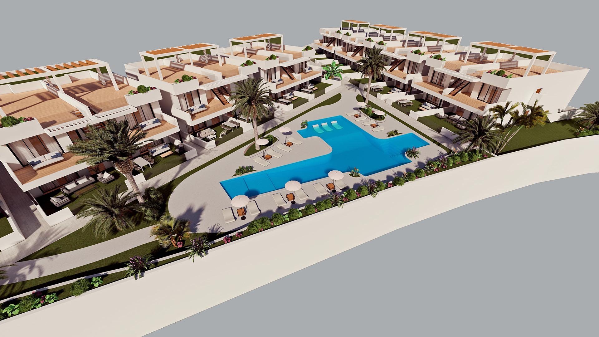 Bungalow en Leduc Golf Resort, Finestrat, Alicante, Espagne 3 chambres, 186 m2 No. 90251