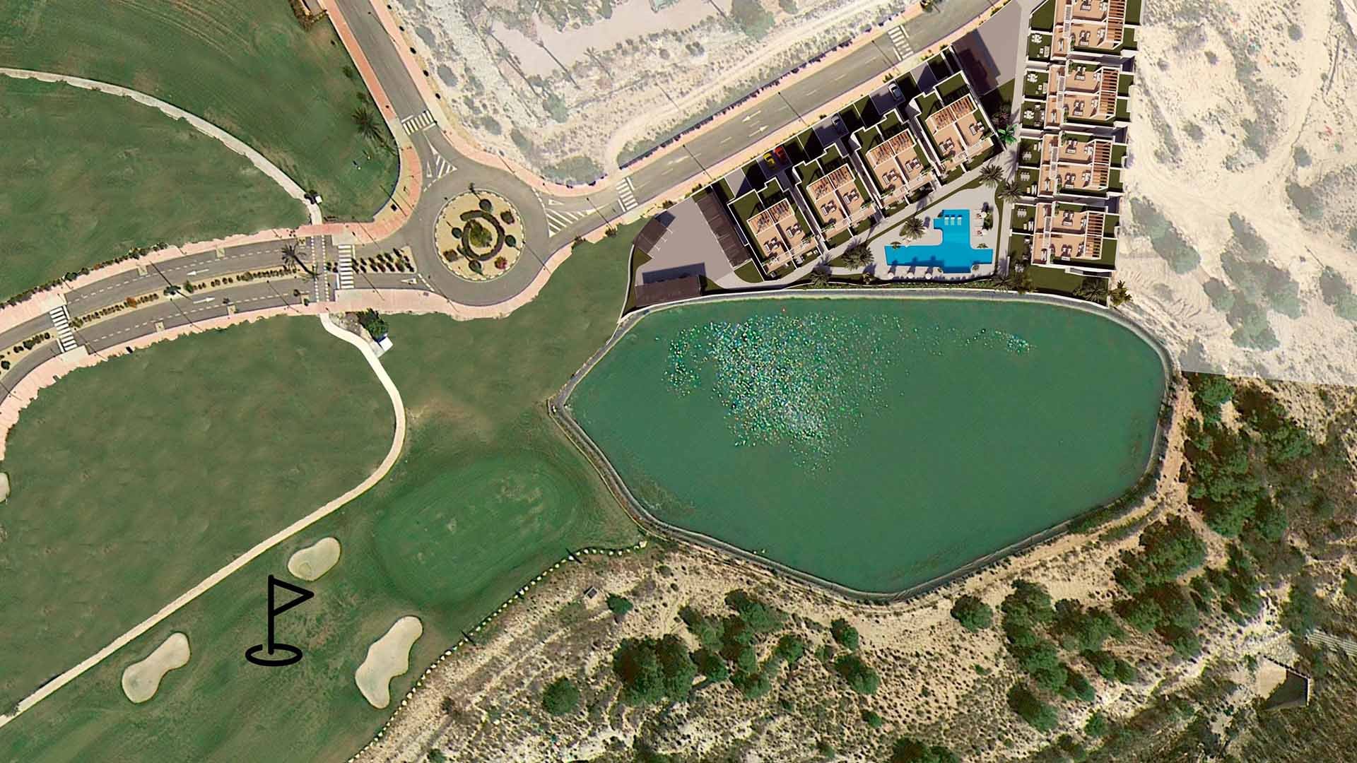 Bungalow en Leduc Golf Resort, Finestrat, Alicante, Espagne 3 chambres, 186 m2 No. 90251