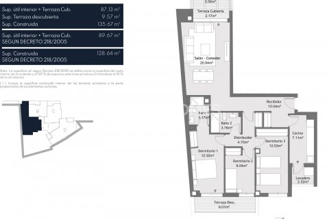 Продажа квартиры в Малага, Испания 3 спальни, 89м2 №117720 - фото 12