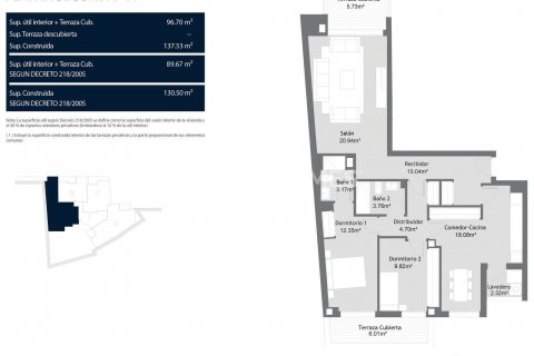 Продажа квартиры в Малага, Испания 3 спальни, 89м2 №117720 - фото 7