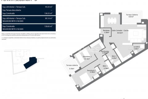 Продажа квартиры в Малага, Испания 3 спальни, 89м2 №117720 - фото 8