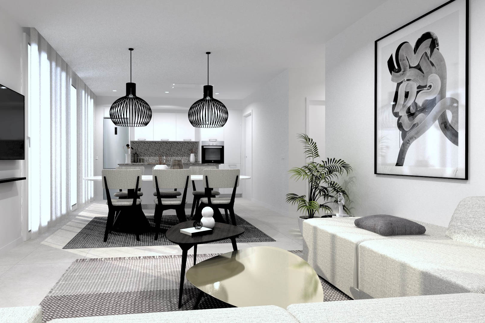 Apartment à Denia, Alicante, Espagne 2 chambres, 92 m2 No. 89136