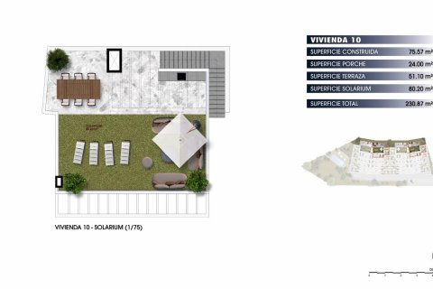 Продажа пентхауса в Финестрат, Аликанте, Испания 2 спальни, 75м2 №117732 - фото 11