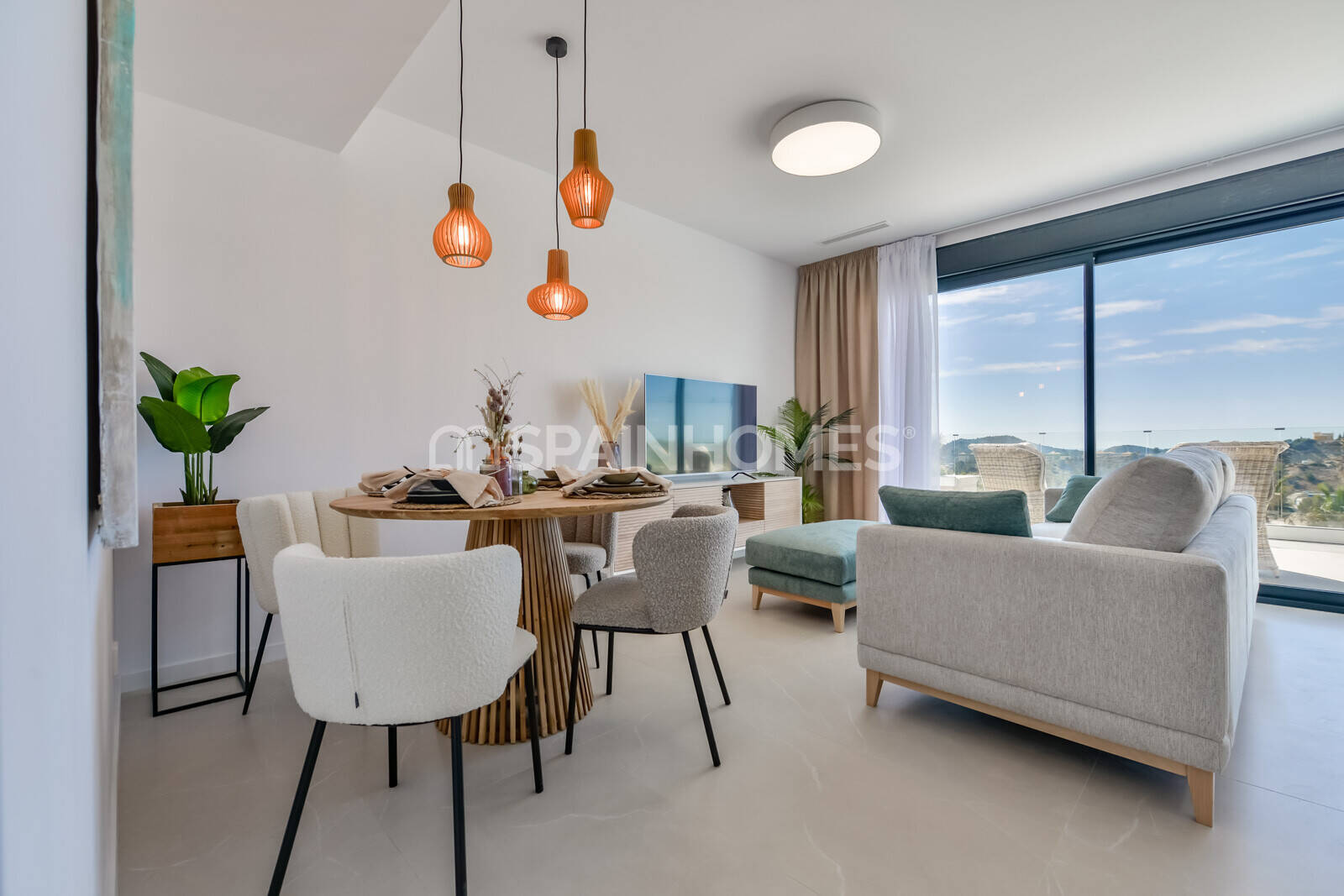 Пентхаус в Финестрат, Аликанте, Испания 2 спальни, 150м2 №93720