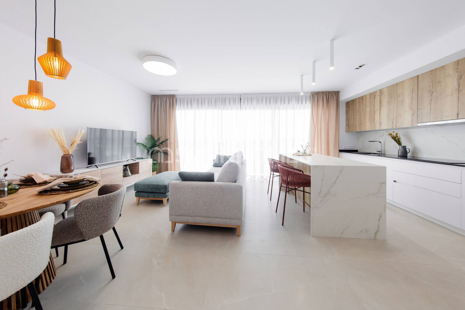 Пентхаус в Финестрат, Аликанте, Испания 2 спальни, 150м2 №93720