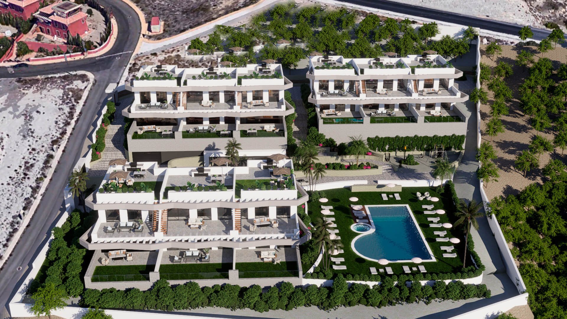 Bungalow in Leduc Golf Resort, Finestrat, Alicante, Spanien 3 Schlafzimmer, 202.13 m2 Nr. 90257