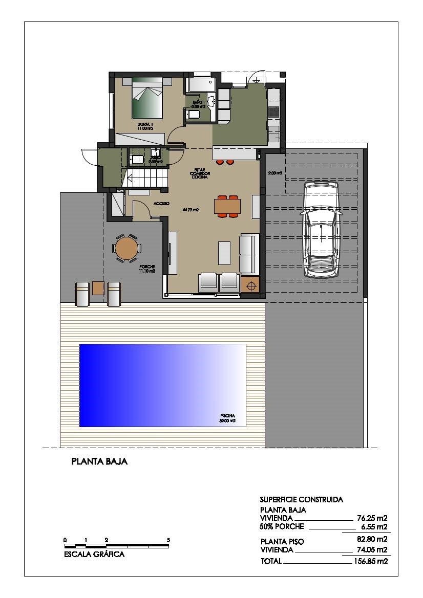 Villa a Alicante, Spagna 4 camere da letto, 157 mq. N° 111476