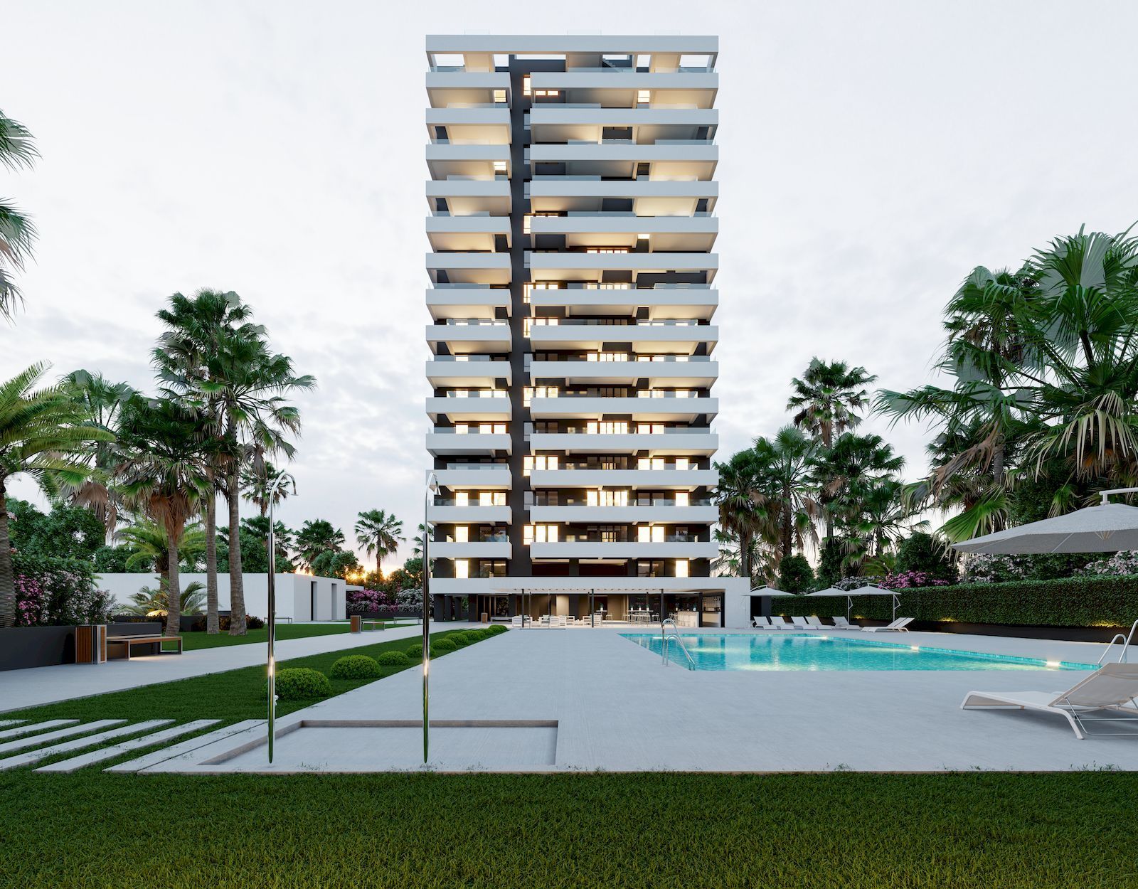 Lägenhet i Calpe, Alicante, Spanien 2 sovrum,  Nr. 95594