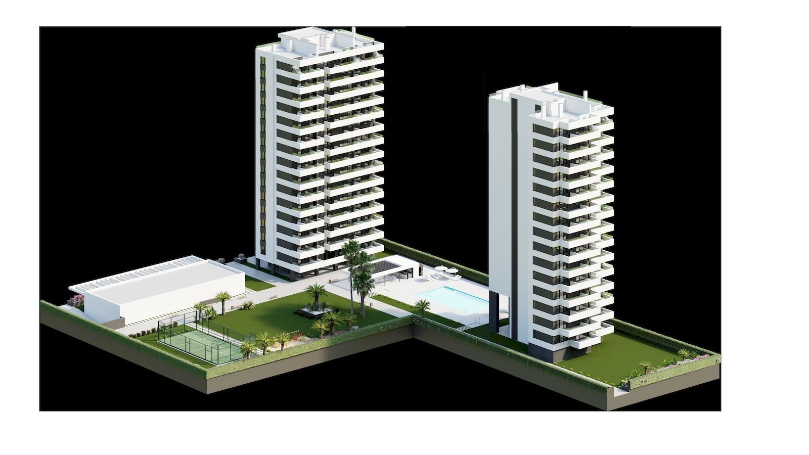 Lägenhet i Calpe, Alicante, Spanien 2 sovrum,  Nr. 95594
