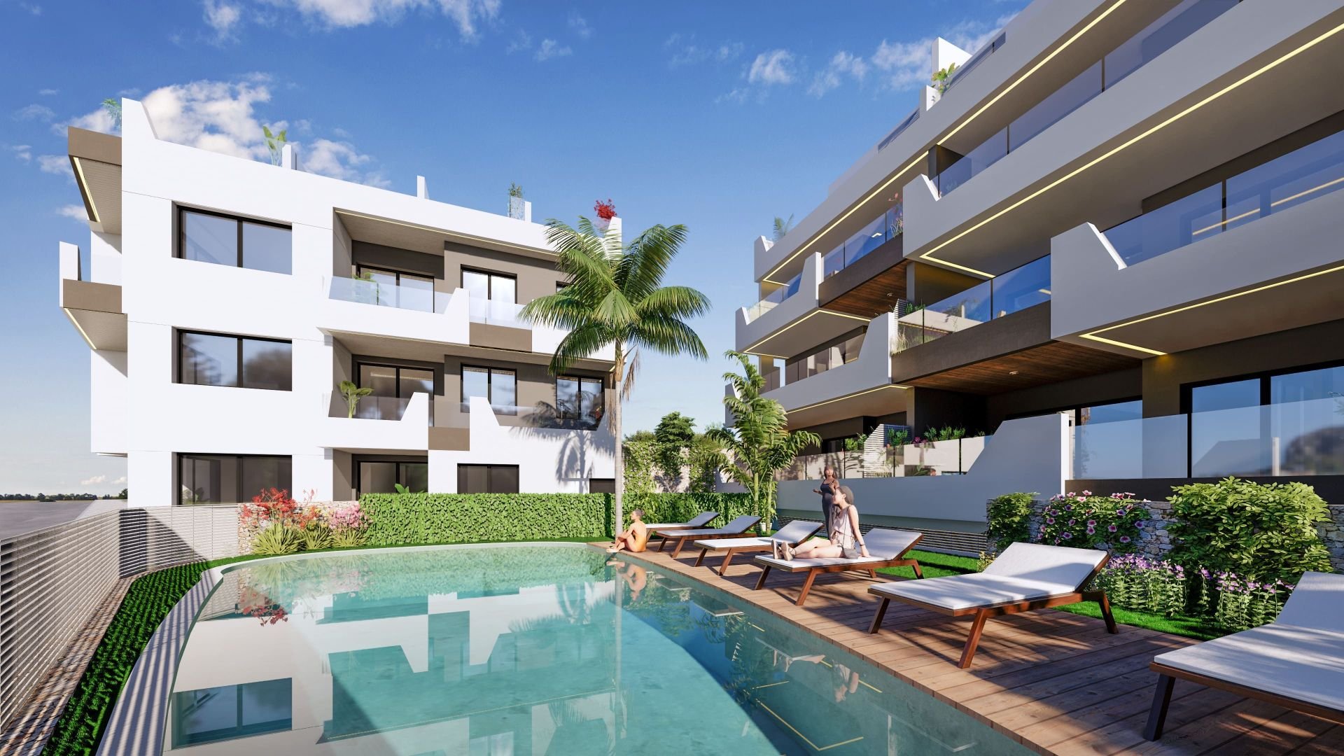Lägenhet i Benijofar, Alicante, Spanien 2 sovrum,  Nr. 95600