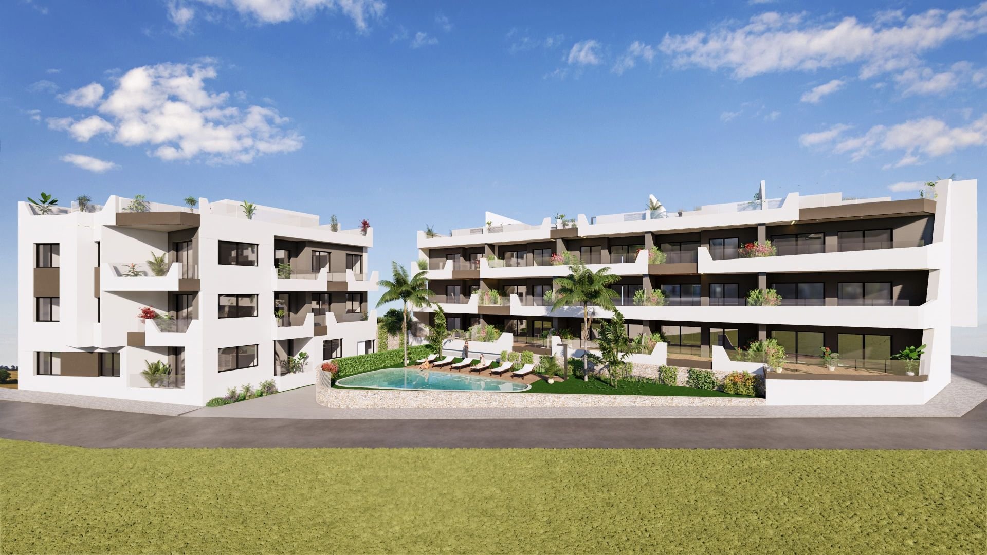 Lägenhet i Benijofar, Alicante, Spanien 2 sovrum,  Nr. 95600
