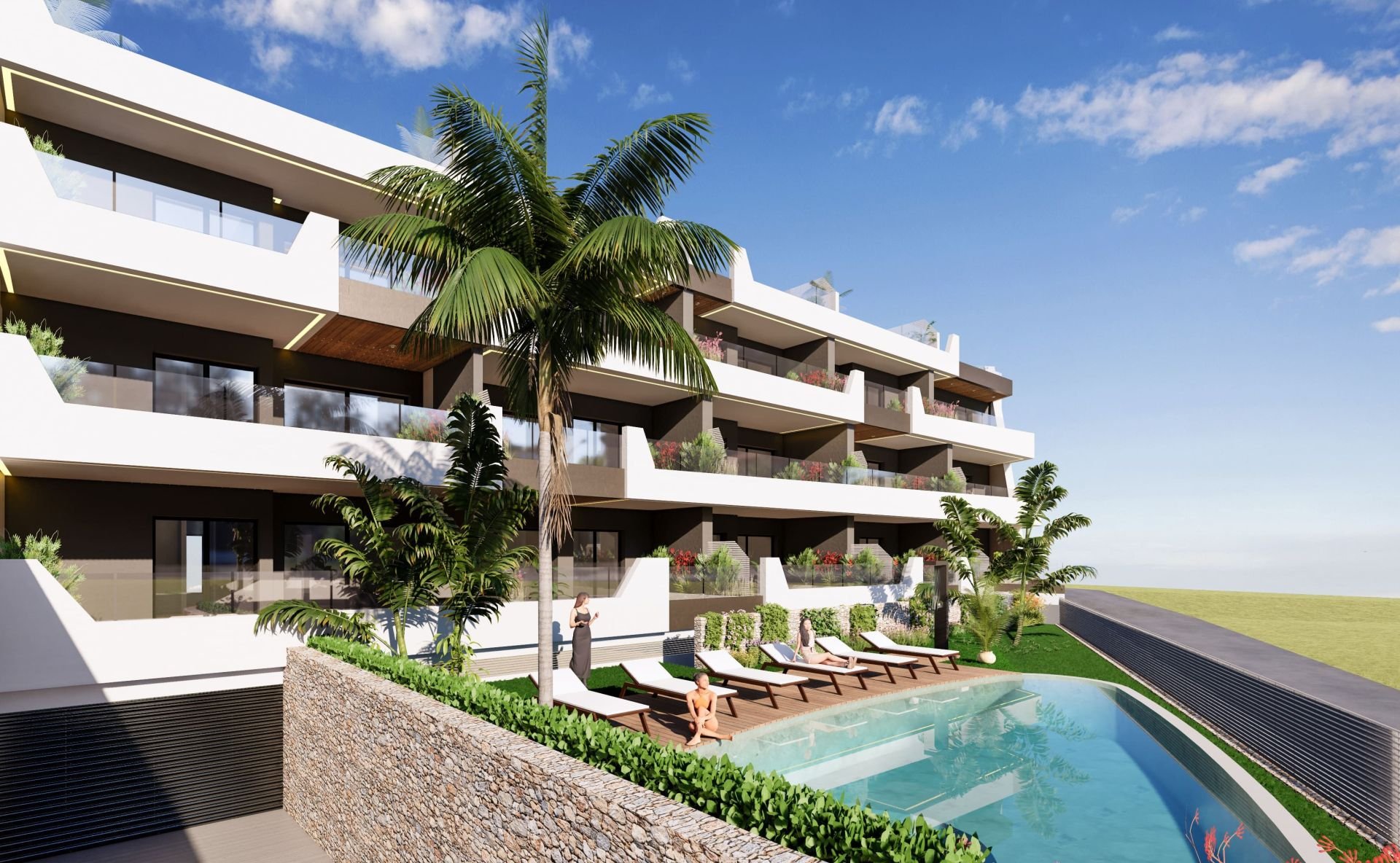 Lägenhet i Benijofar, Alicante, Spanien 2 sovrum,  Nr. 95600