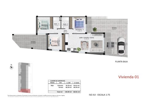 Bungalow till salu Pilar de la Horadada, Alicante, Spanien 3 sovrum, 92 kvm. Nr. 114693 - foto 18