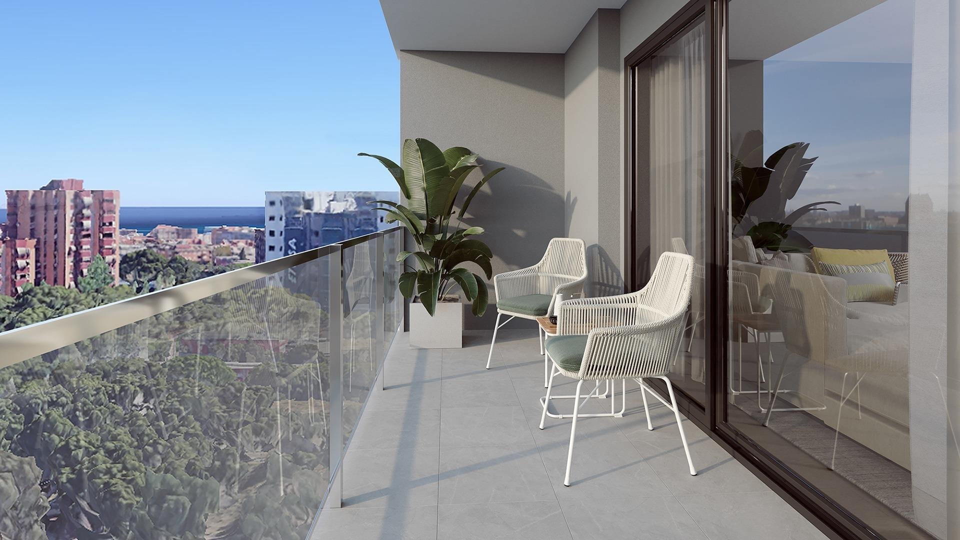Penthouse à Alicante, Espagne 2 chambres, 83 m2 No. 111187