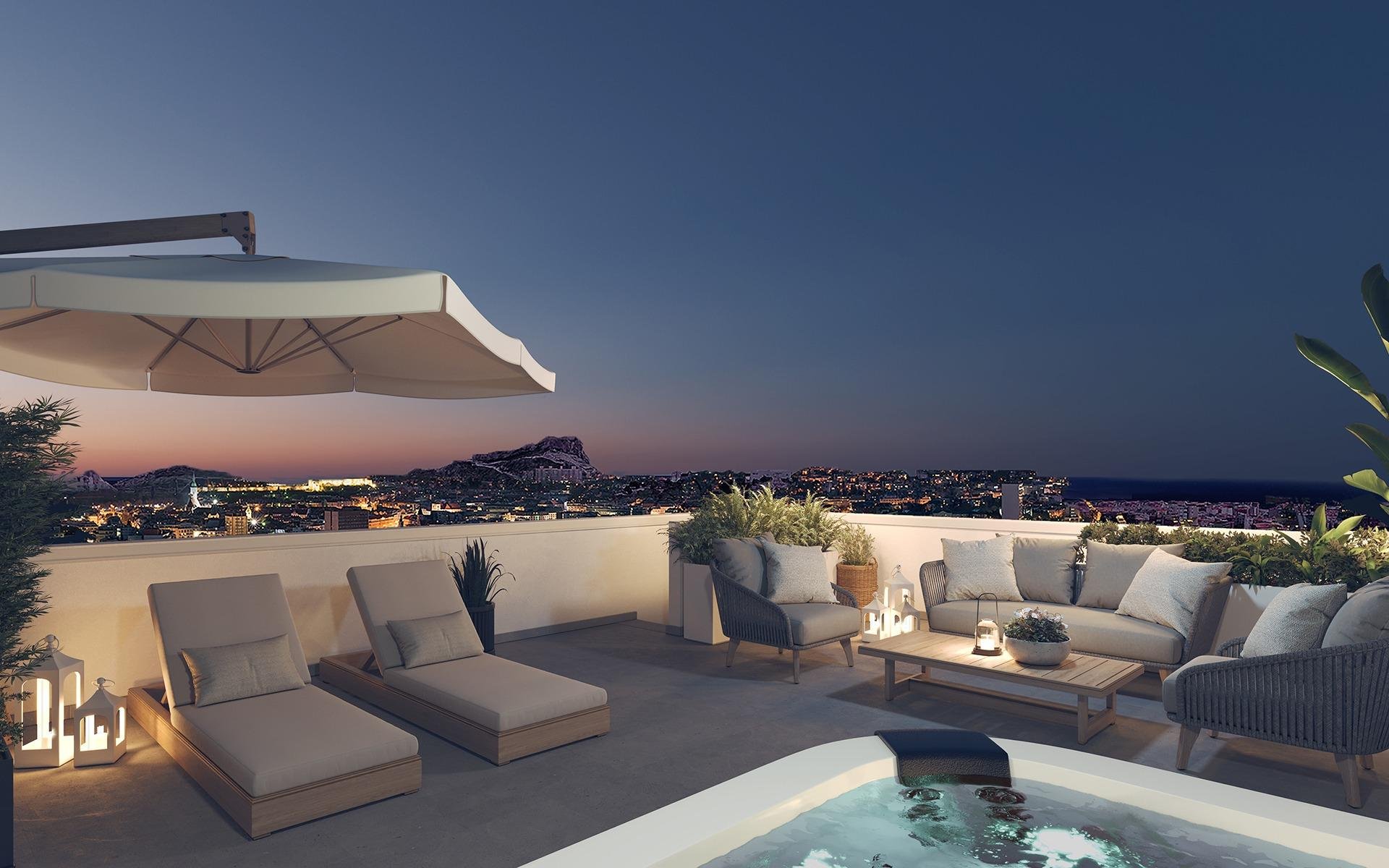 Penthäuser in Alicante, Spanien 2 Schlafzimmer, 82 m2 Nr. 111185