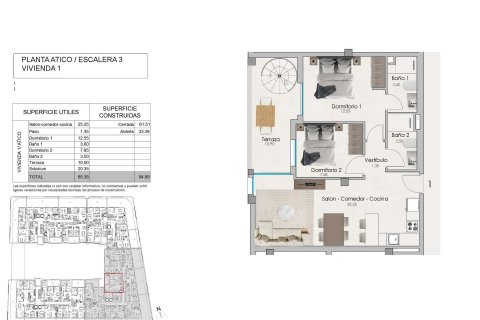 Penthouse for sale Santa Pola, Alicante, Spain 2 bedrooms, 94 sq.m. No. 101146 - photo 6